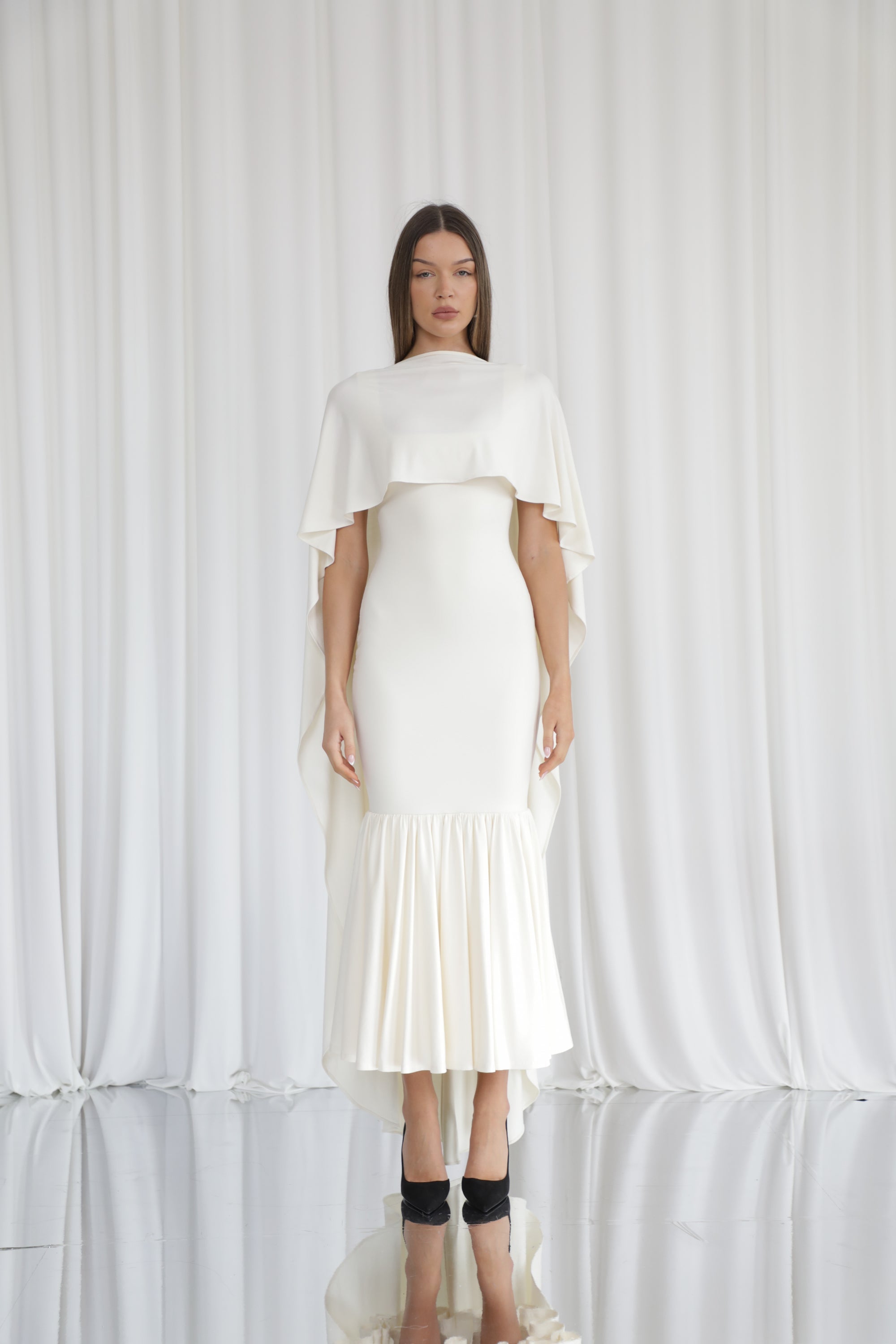 Long Drape Cape