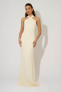 Cross Halter Neck Maxi Dress